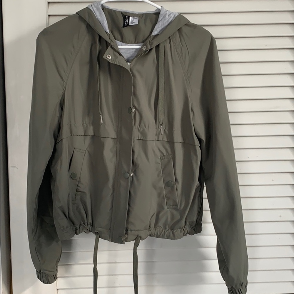 H&M windbreaker with hood